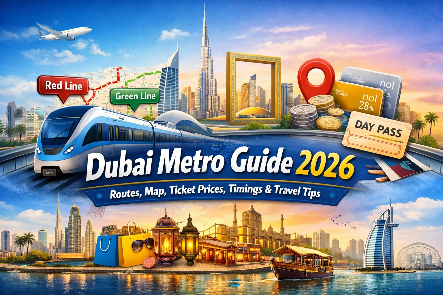Dubai Metro Guide 2026 - Routes, Map, Ticket Prices, Timings & Travel Tips