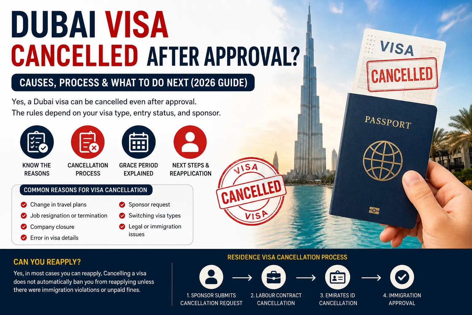 Dubai Visa Cancelled After Approval? Causes, Process & What to Do Next (2026 Guide)