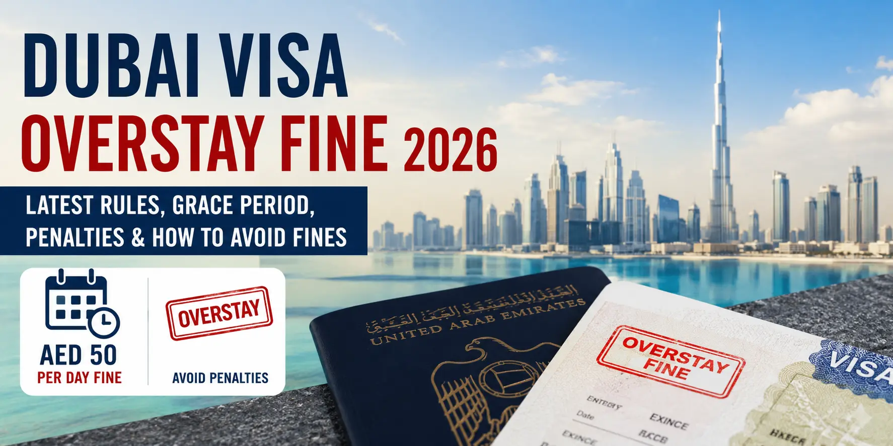 Dubai Visa Overstay Fine 2026: Latest UAE Rules, Grace Period & Penalties