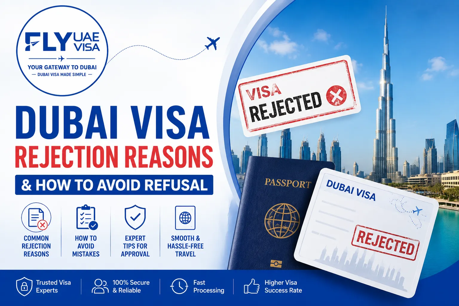 Dubai Visa Rejection Reasons: Common Causes & How to Avoid Visa Refusal (2026 Guide)